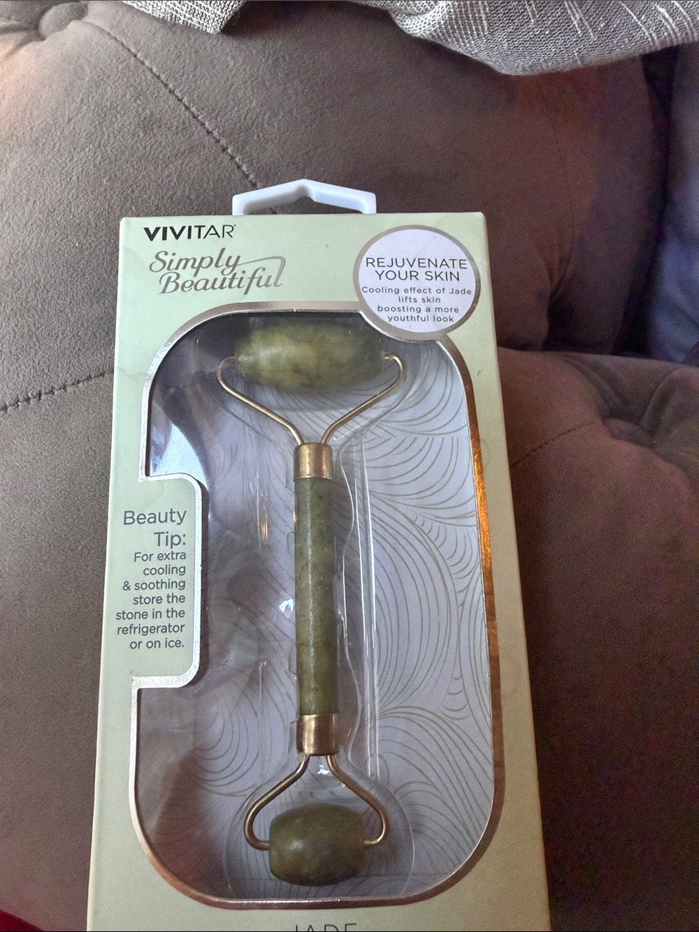 Vivitar Simply Beautiful Green Jade Facial Roller